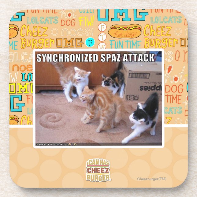 Sychronized Spaz Attack Coaster (Front)