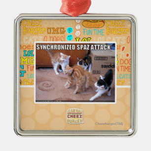 Sychronized Spaz Attack Metal Tree Decoration