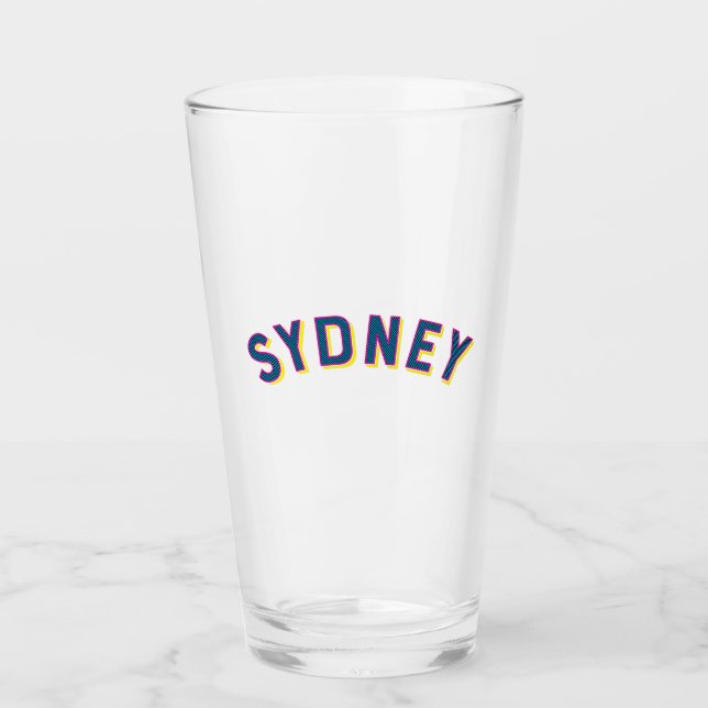 Sydney, Australia Cities Bourton Base Glass (Front)