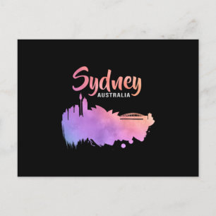 Sydney Australia City Cityscape Skyline Funny Gift Postcard