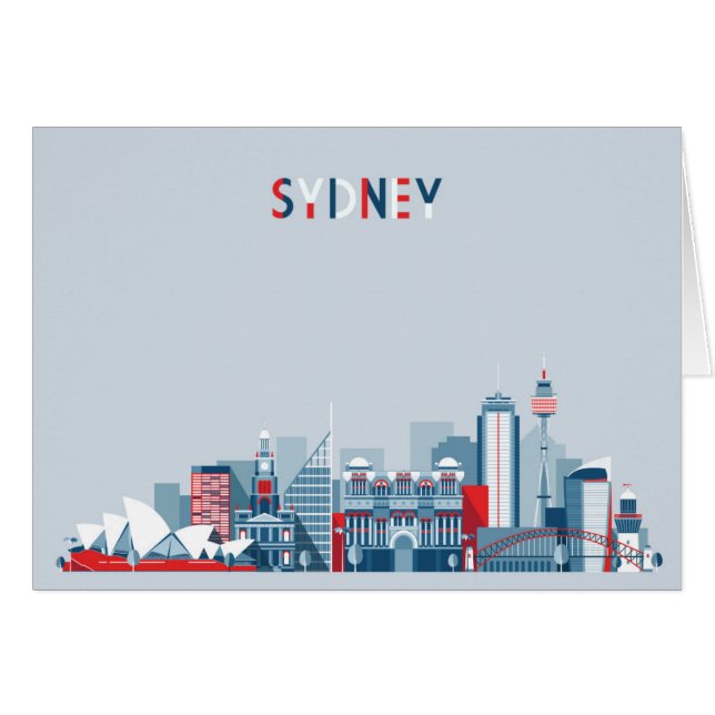 Sydney Australia City Skyline (Front Horizontal)