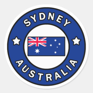 Sydney Australia Classic Round Sticker