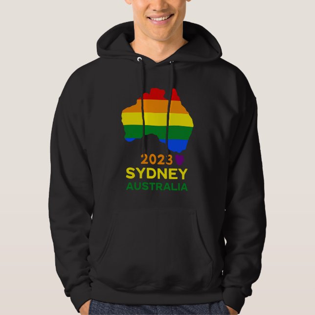 Sydney Australia Gay and Lesbian Pride Hoodie (Front)