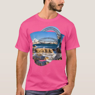 Sydney Australia Harbour Scenery With Opera And Br T-Shirt