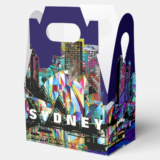 Sydney, Australia in graffiti Favour Box (Opened)