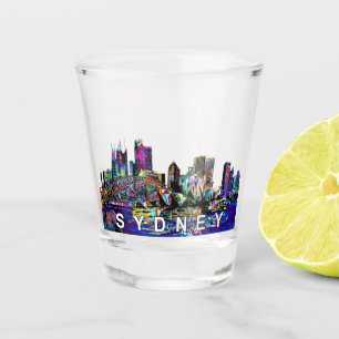 Sydney, Australia in graffiti  Shot Glass