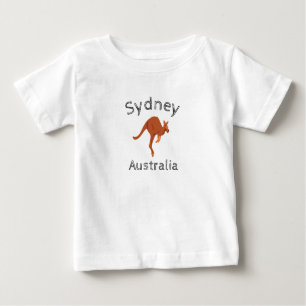 Sydney Australia Kangaroo, 4 Baby T-Shirt