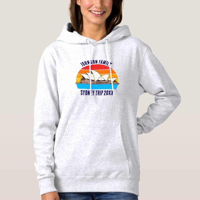 Sydney Australia Opera House Custom Trip Women's Hoodie (Front)