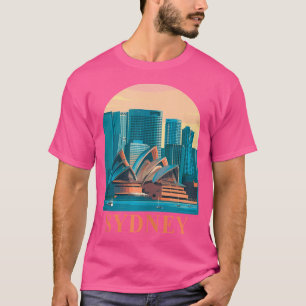 Sydney Australia Opera House Sydney Travel Poster T-Shirt