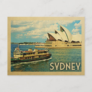 Sydney Australia Postcard Vintage Travel