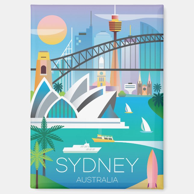 Sydney, Australia Refrigerator Magnet (Front)