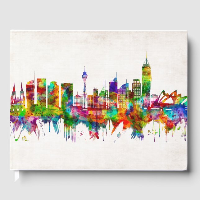 Sydney Australia Skyline Guest Book (Front)