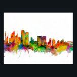 Sydney Australia Skyline Poster<br><div class="desc">Watercolor art print of the skyline of Sydney, Australia</div>