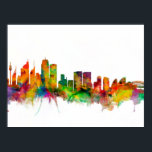 Sydney Australia Skyline Poster<br><div class="desc">Watercolor art print of the skyline of Sydney, Australia</div>
