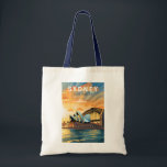 Sydney Australia Travel Art Vintage Tote Bag<br><div class="desc">Sydney retro vector travel design. Sydney,  capital of New South Wales and one of Australia's largest cities,  is best known for its harbourfront Sydney Opera House,  with a distinctive sail-like design.</div>