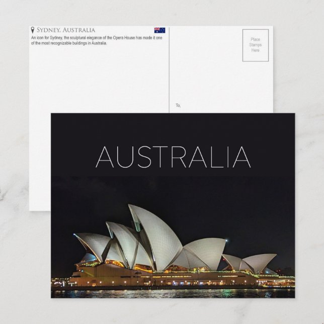 Sydney, Australia Travel Postcard (Front/Back)
