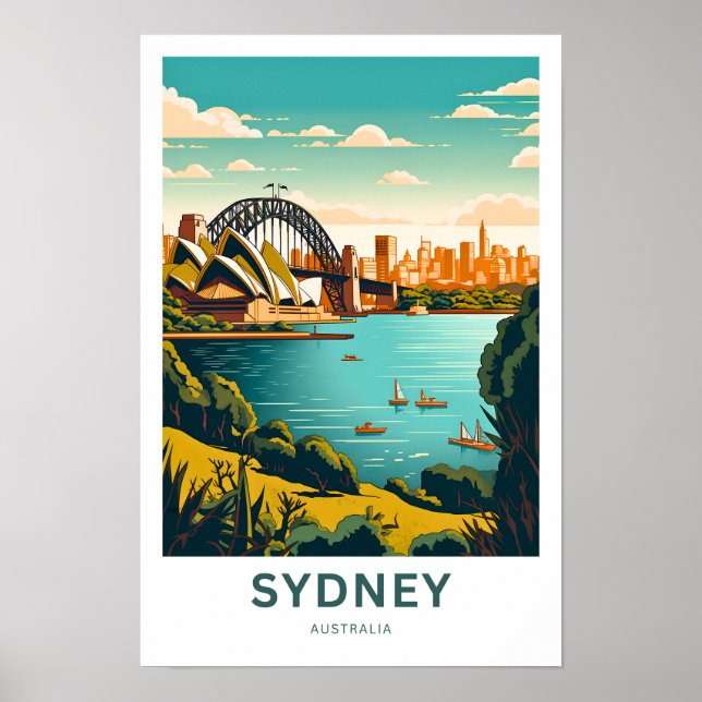 Sydney Australia Travel Print (Front)