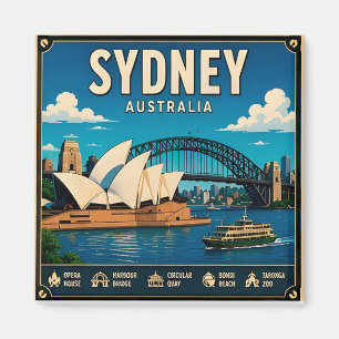 🎒 Sydney Australia Trip Memory For Visitors 🎒 Magnet
