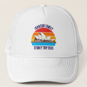 Sydney Australia Trip Opera House Custom Trucker Hat