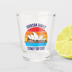 Sydney Australia Trip Opera House Customised Shot Glass