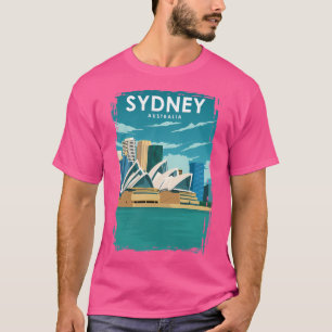 Sydney Australia Vintage Minimal Oprah House Trave T-Shirt