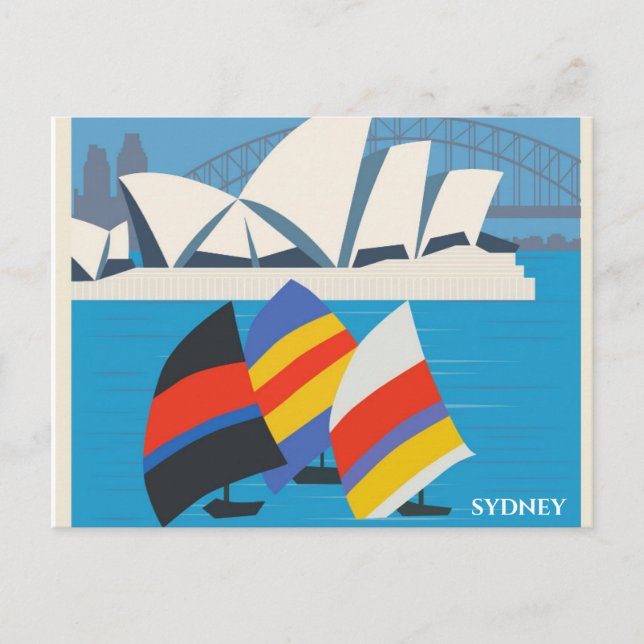 Sydney Australia Vintage Travel Postcard (Front)