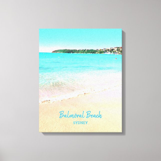 Sydney Balmoral Beach nature scenery Canvas Print (Front)