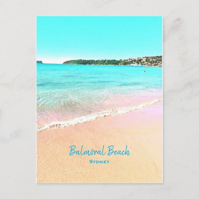 Sydney Balmoral Beach nature scenery Postcard (Front)