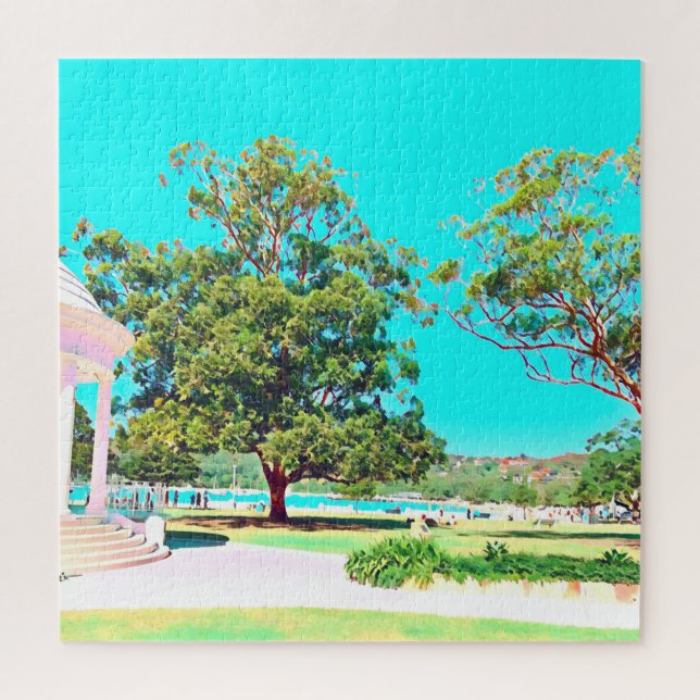 Sydney Balmoral Beach white Rotunda Jigsaw Puzzle (Vertical)