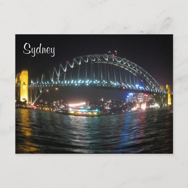 sydney bridge fisheye postcard (Front)