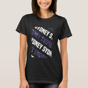 Sydney Camo Pattern Purple Camouflage T-Shirt