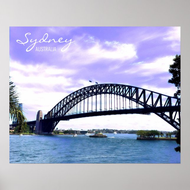 Sydney Ferry Harbour Bridge Poster (Front)
