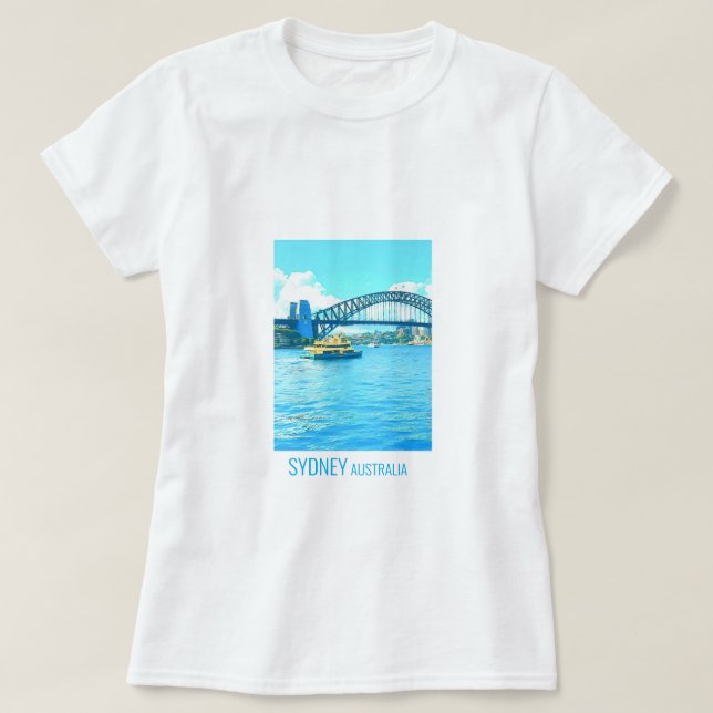 Sydney Ferry Harbour Bridge T-Shirt (Design Front)