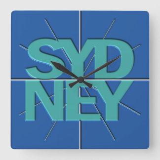 Sydney Finance Timezone Wall Clock