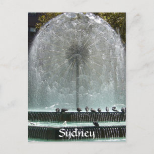 sydney fountain postcard