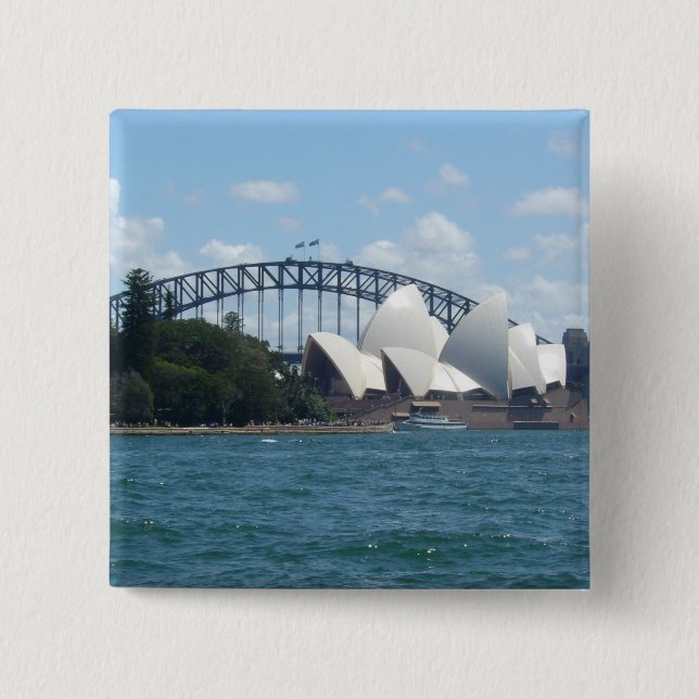 sydney harbour 15 cm square badge (Front)