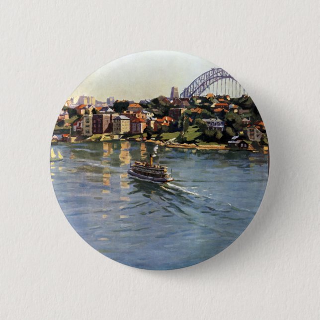 Sydney Harbour, Australia 6 Cm Round Badge (Front)