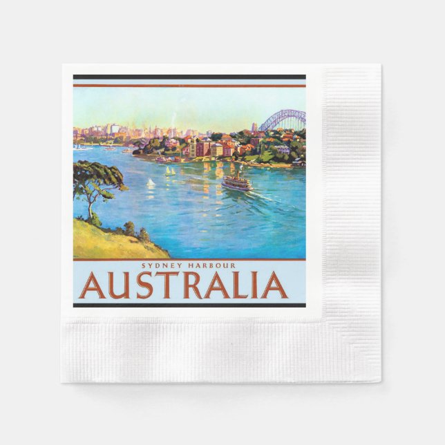 Sydney Harbour Australia Napkin (Front)