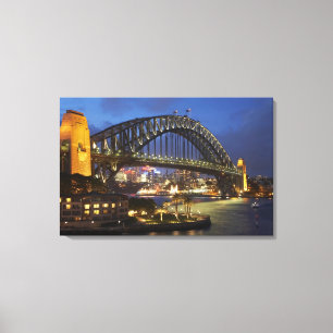 Sydney Harbour Bridge and Park Hyatt Sydney Hotel Canvas Print