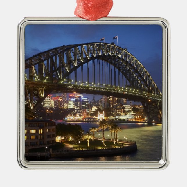 Sydney Harbour Bridge and Park Hyatt Sydney Hotel Metal Tree Decoration (Front)