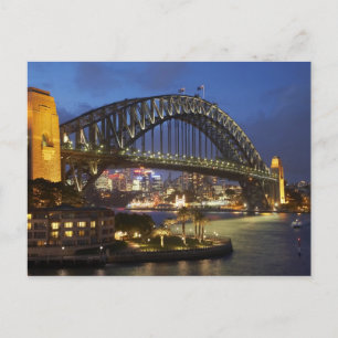 Sydney Harbour Bridge and Park Hyatt Sydney Hotel Postcard