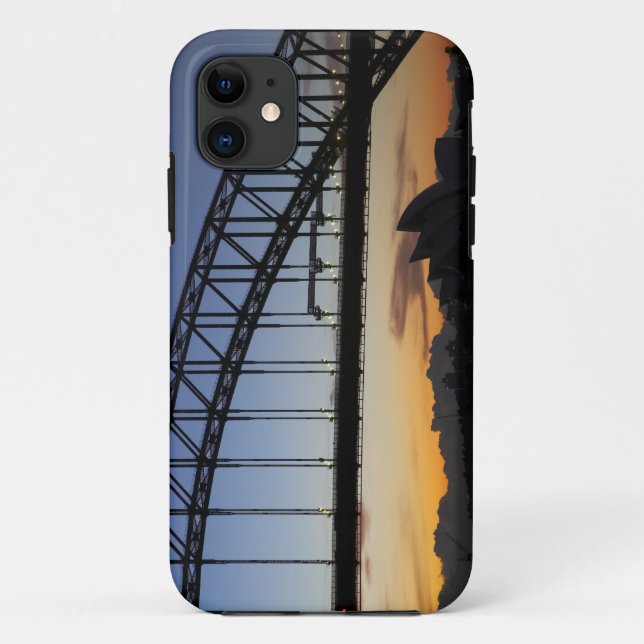 Sydney Harbour Bridge and Sydney Opera House at 2 Case-Mate iPhone Case (Back)