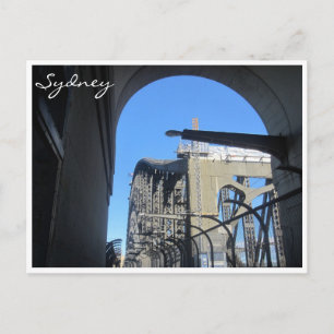 sydney harbour bridge arch postcard