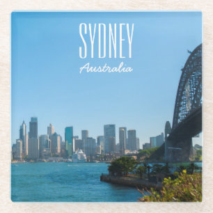 Sydney Harbour Bridge Australia City Landscape Glass Coaster