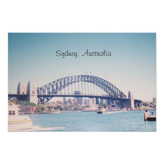 Sydney Harbour Bridge, Australia Poster (Front)