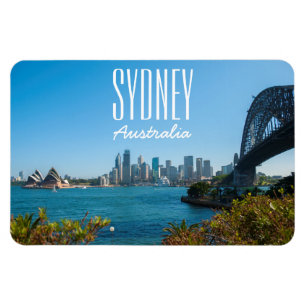 Sydney Harbour Bridge & Opera House Skyline Magnet