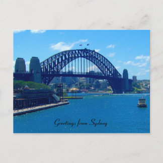 sydney harbour bridge postcard