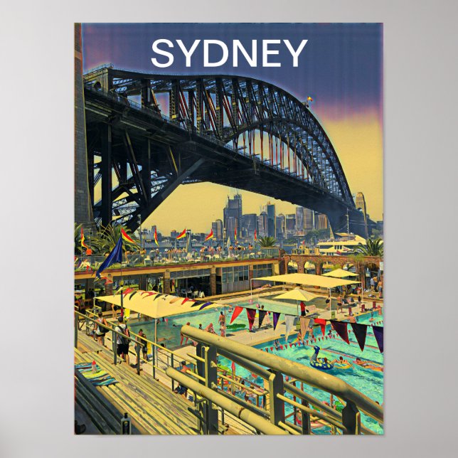 Sydney Harbour Bridge travel wall decor (Front)