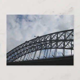 Sydney Harbour Bridge with Australian Flag Postcard
