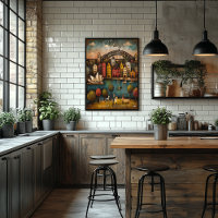 Sydney Harbour City – Whimsical Folk Art Urban 